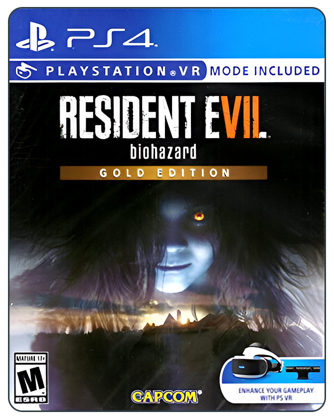 Resident Evil 7 Biohazard Gold Edition for PlayStation 4 – Survival horror with full game and all DLC included.