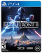 Star Wars Battlefront II PS4 cover with iconic characters and starfighters in space combat and epic multiplayer battles.