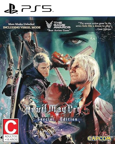 Devil May Cry 5 Special Edition for PlayStation 5 – High-speed stylish action with enhanced graphics and new features.