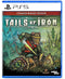 Tails of Iron PS5 game cover featuring hand-drawn dark fantasy art with a heroic rat warrior on PlayStation 5