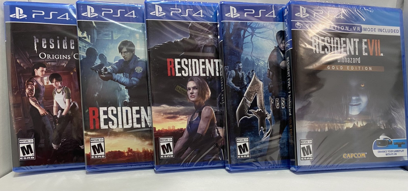 Resident Evil Bundle: Origins, 2, 3, 4, and 7 (Biohazard) (Sony PlayStation 4)0