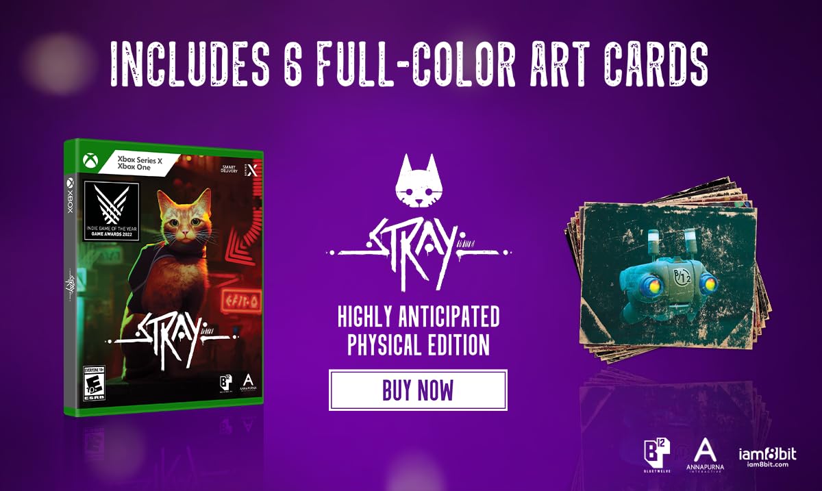 Stray Xbox Series X & Xbox One, Cat Adventure Game