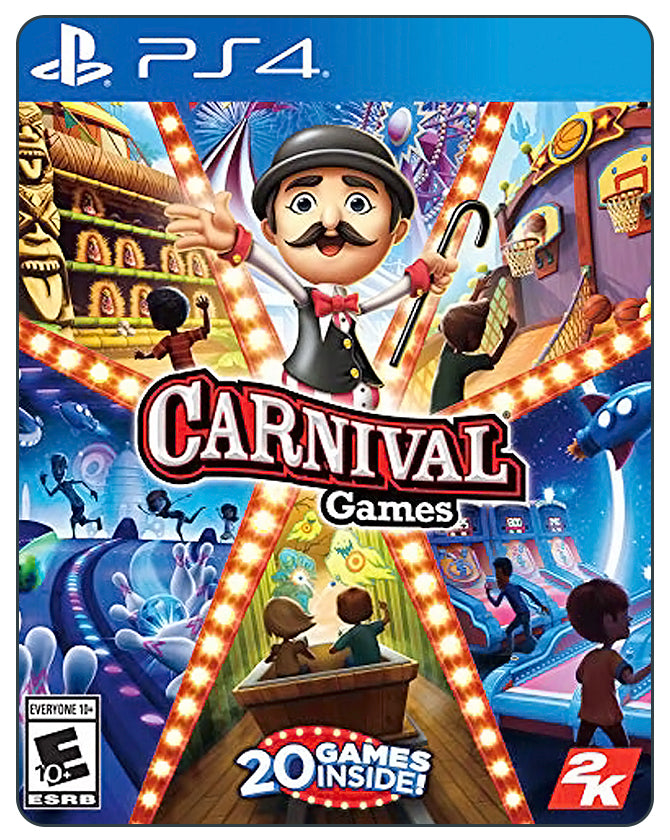 Carnival Games for PlayStation 4 – Family-friendly party game with 20+ mini-games featuring classic fairground fun.