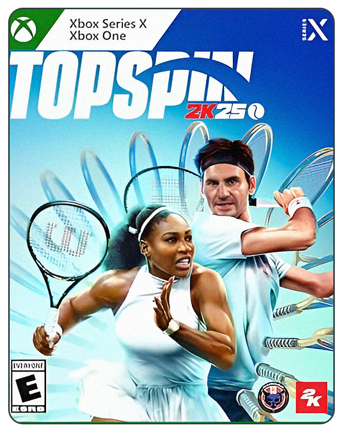 Top Spin 2K25 for Xbox Series X – Realistic tennis simulation game featuring pro players, tournaments, and career mode