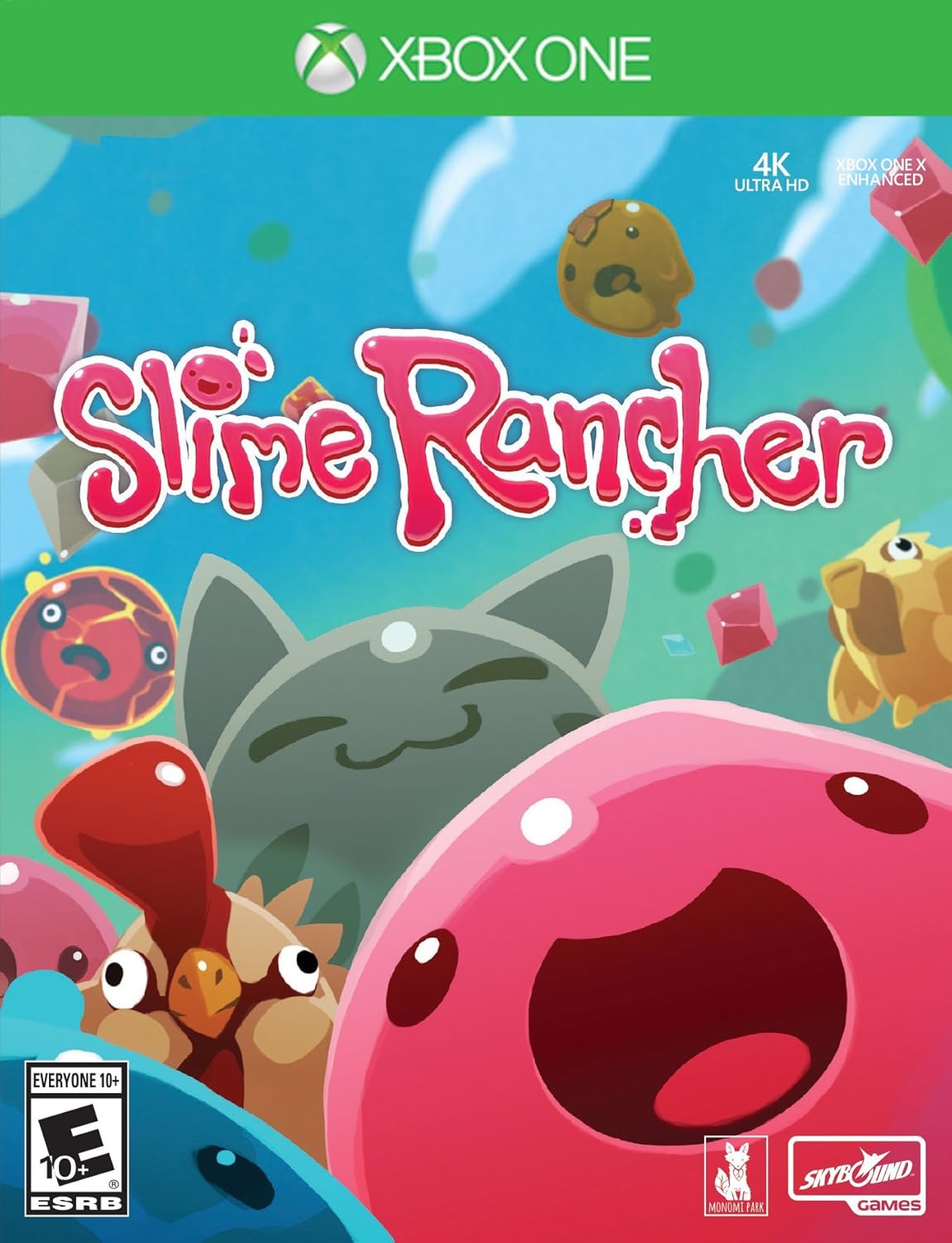 Slime Rancher for Xbox One – Fun farming sim where you capture, raise, and breed adorable slimes on a colorful alien planet