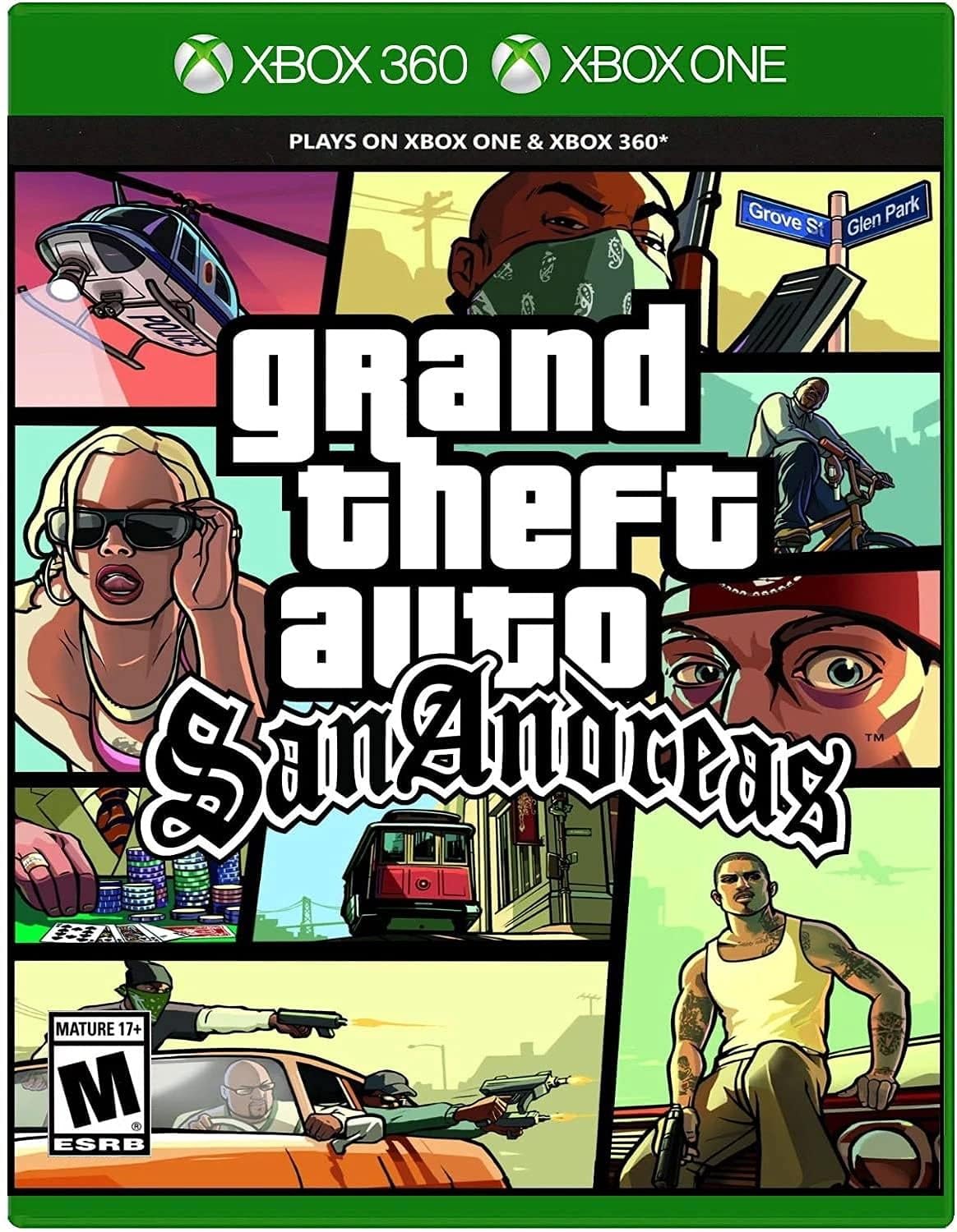 GTA San Andreas for Xbox 360 – Open-world action-adventure game with missions, vehicles, and classic gangster storyline