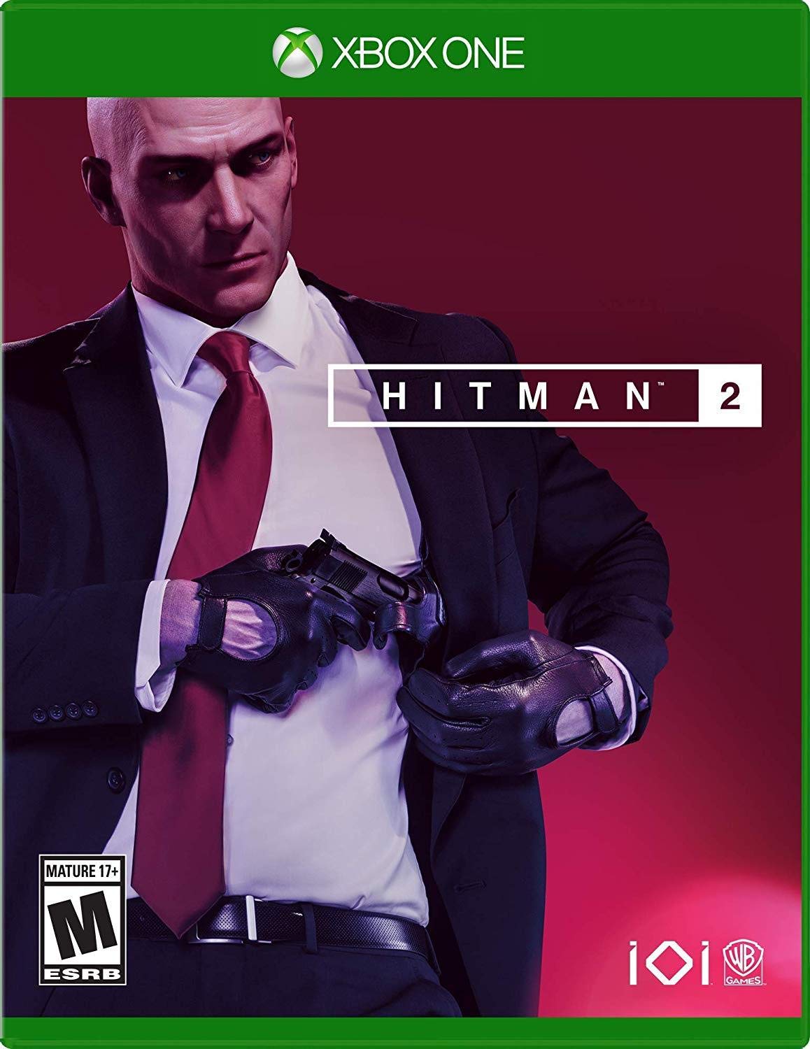 Hitman 2 for Xbox One – stealth action game featuring Agent 47 in global missions with creative assassination options.