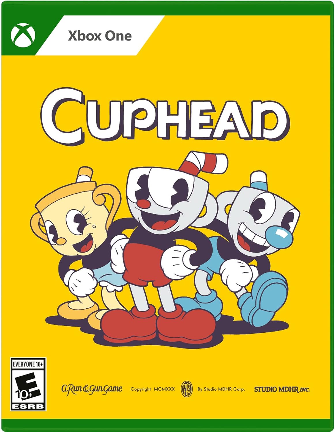 Cuphead for Xbox One – Run-and-gun action game with 1930s cartoon art style, challenging bosses, and co-op gameplay.