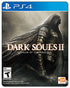 Dark Souls II: Scholar of the First Sin PS4 cover with a lone knight in dark armor, ready for punishing fantasy combat.