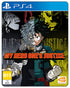 My Hero One’s Justice PS4 cover featuring anime characters like Deku and All Might in a dramatic superhero showdown.