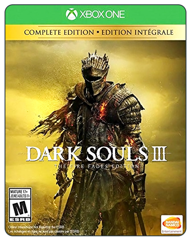 Dark Souls III The Fire Fades Edition for Xbox One – complete RPG experience with base game and all DLC content.