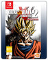 Dragon Ball Xenoverse 2 Switch cover with Goku and other characters in epic anime-style combat.
