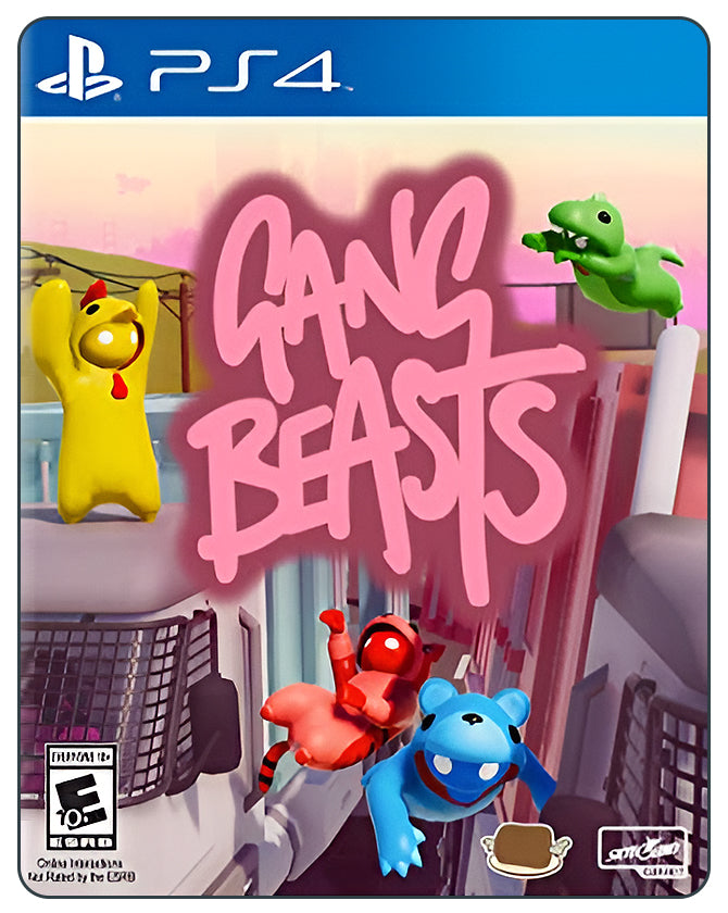 Gang Beasts for PS4 – Hilarious multiplayer party brawler with goofy physics, colorful characters, and chaotic arenas