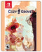 Cozy Grove Nintendo Switch cover showing a tiny spirit scout on a haunted island with hand-drawn cozy and spooky vibes.