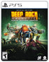 Deep Rock Galactic PS5 cover showing space dwarves armed for combat in colorful alien caves full of monsters and crystals.