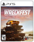 Wreckfest PS5 game cover featuring high-speed demolition racing, crashing cars, and realistic racing destruction