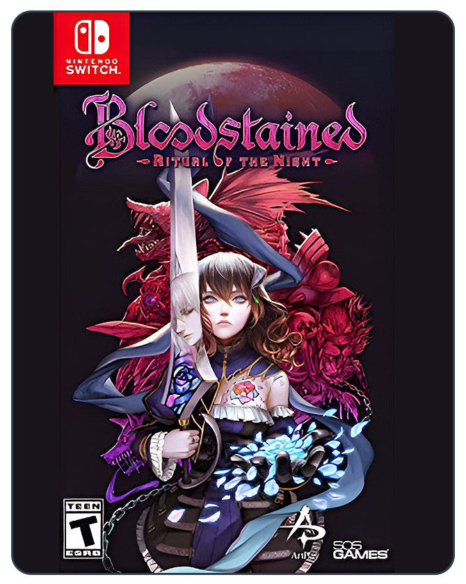 Bloodstained: Ritual of the Night for Nintendo Switch – Gothic action RPG with exploration, crafting, and epic bosses.