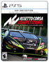 Assetto Corsa Competizione PS5 cover with sleek race car and realistic motorsport imagery for Day One Edition.