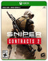 Sniper Ghost Warrior Contracts 2 Xbox cover with a masked sniper aiming in a desert setting, focused on long-range combat.