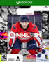NHL 21 Xbox One game cover featuring pro hockey action with star athlete and dynamic on-ice gameplay visuals