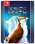 Spirit of the North Switch cover showing a red fox in glowing northern lights, exploring mystical snowy landscapes and ruins.