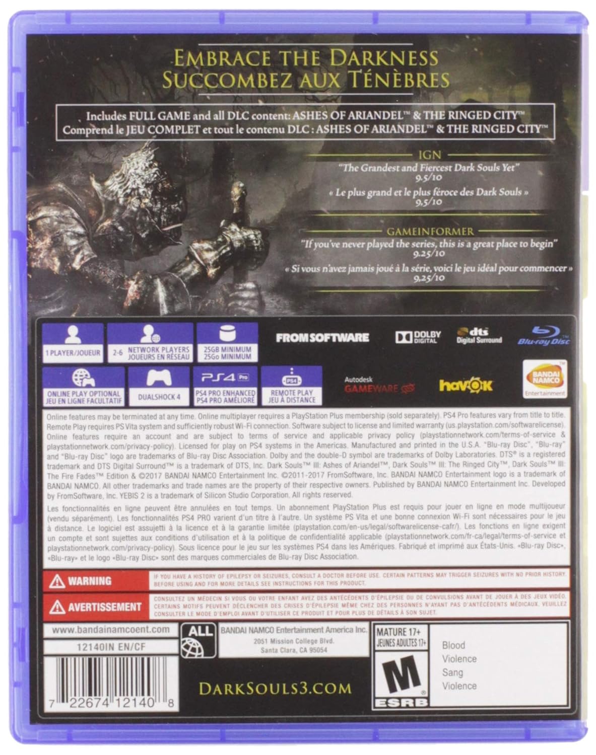 Dark Souls III The Fire Fades Edition - PlayStation 4