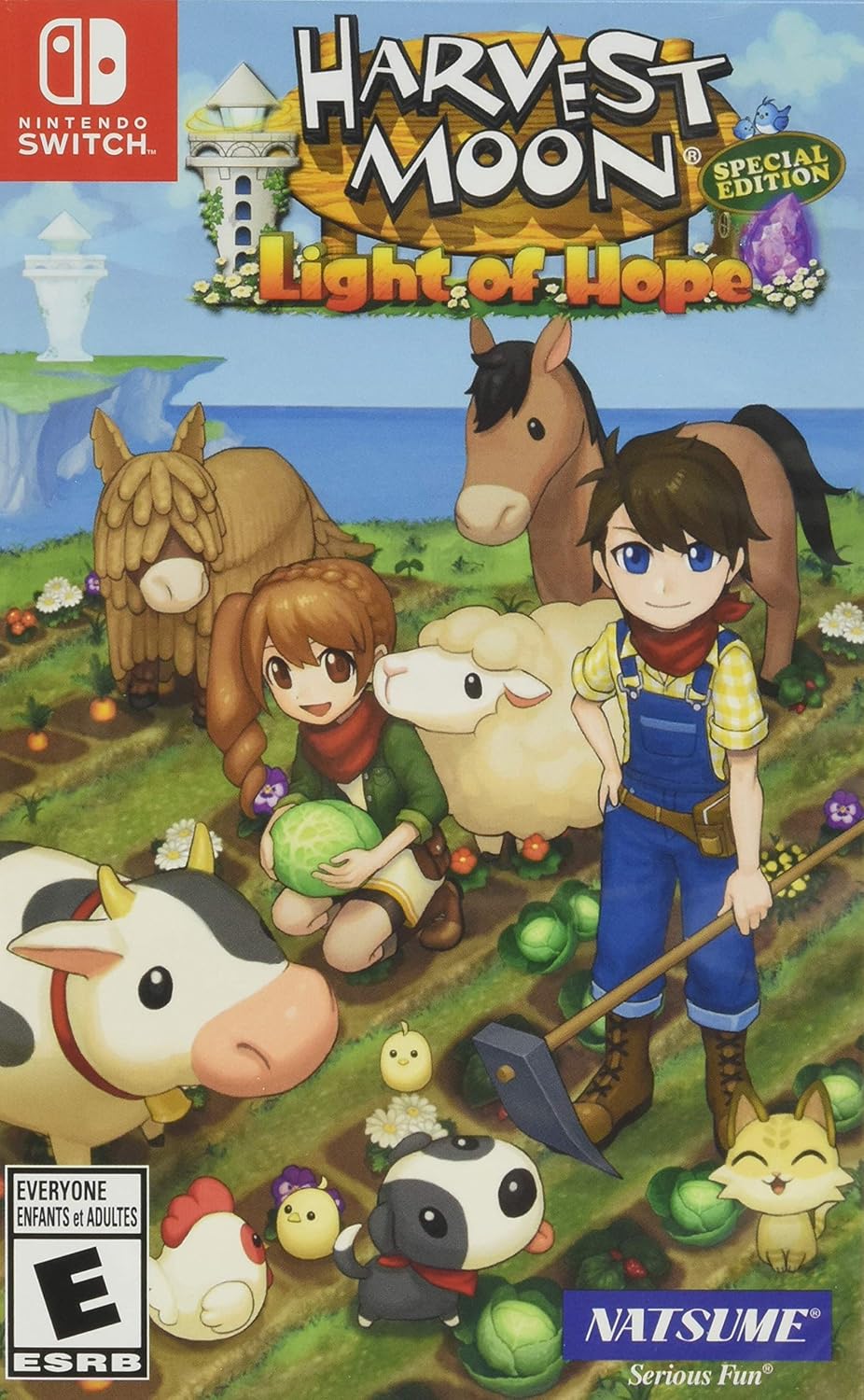 Harvest Moon: Light of Hope Special Edition for Nintendo Switch – farming, building, and life simulation adventure.