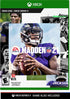 Madden NFL 21 Xbox One cover showing a football quarterback mid-throw with dynamic stadium background and bold graphics.
