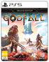 Godfall Deluxe Edition PS5 cover featuring armored warriors in a fantasy setting with high-action combat and loot-driven gameplay.