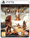 Godfall Ascended Edition PS5 cover featuring a powerful warrior in ornate armor within a mythic, high-fantasy battle world.