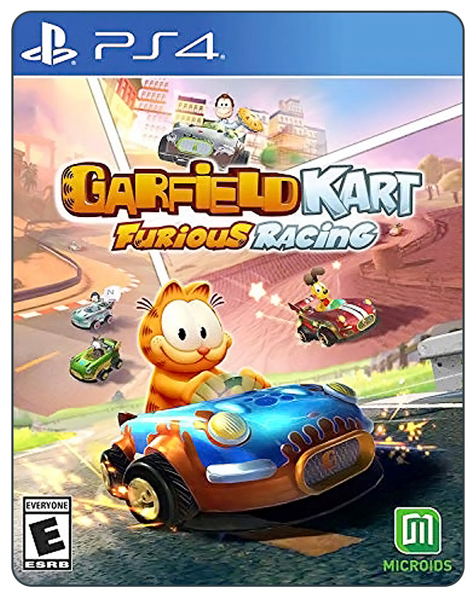 Garfield Kart: Furious Racing for PS4 – fun-filled kart racer featuring Garfield and friends on wild, competitive tracks.