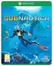 Subnautica Xbox One game cover featuring an underwater diver navigating alien ocean worlds filled with sea creatures.