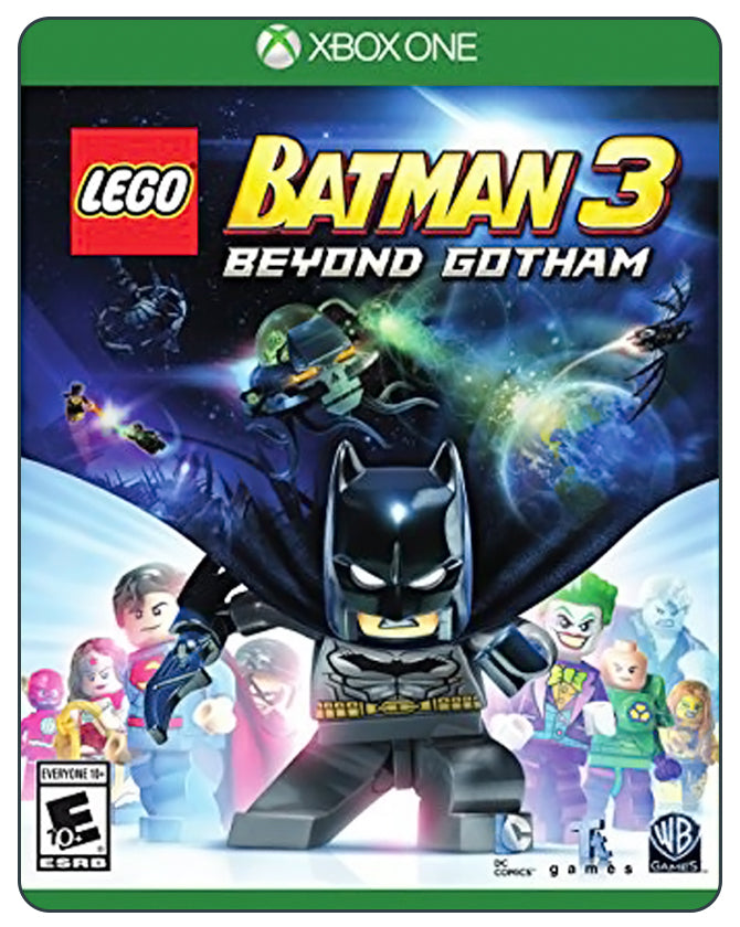 Lego Batman 3: Beyond Gotham for Xbox One – action-packed adventure with DC superheroes in space-saving missions.