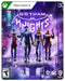Gotham Knights Xbox Series X cover with Bat-family heroes walking in a dark city, ready to defend Gotham after Batman’s fall.